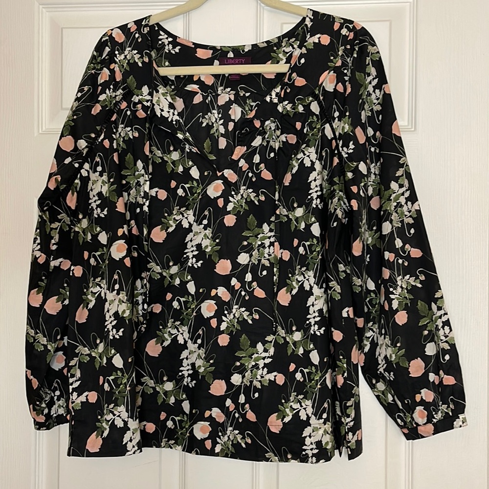J Crew x Liberty Floral Popover Top